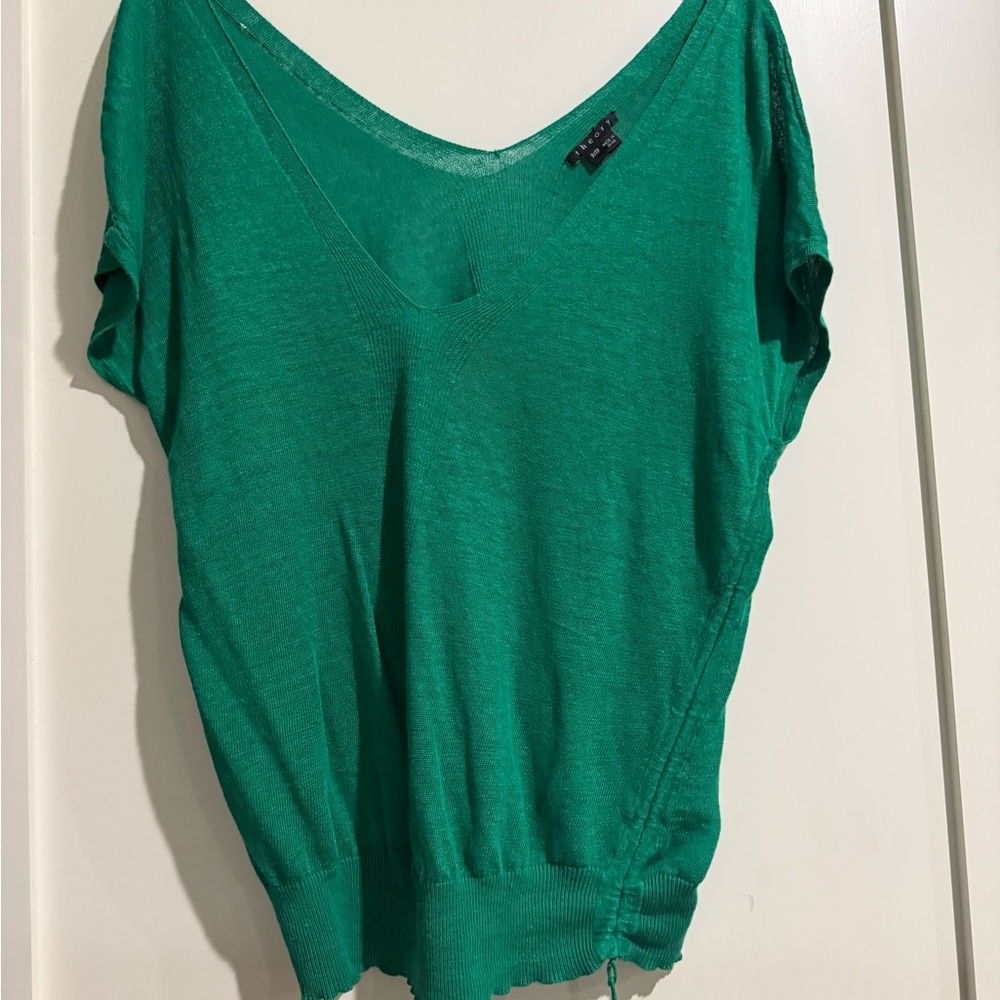 Theory Green light knit top